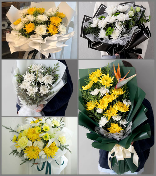 广东梅州市五华县华阳镇坪南村白事花束代送
